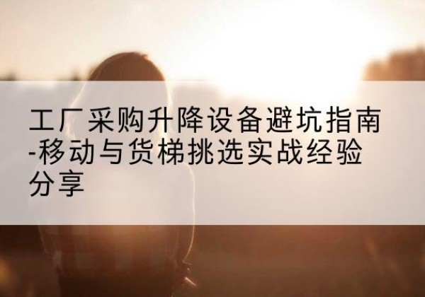 新星移动式升降机怎么选-工厂采购升降设备避坑指南-移动与货梯挑选实战经验分享